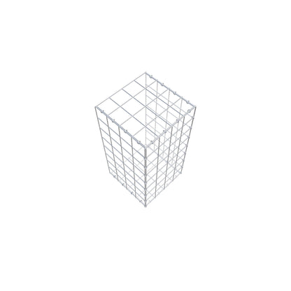 Anbaugabione Typ 2 80 cm x 40 cm x 40 cm (L x H x T), Maschenweite 10 cm x 10 cm, C-Ring