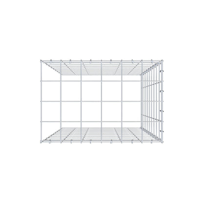 Gavión complementario de tipo 4 100 cm x 60 cm x 40 cm (L x A x P), malla 10 cm x 10 cm, anillo en C