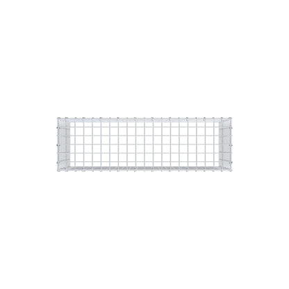 Mounted gabion type 3 100 cm x 50 cm x 30 cm (L x H x D), mesh size 5 cm x 5 cm, C-ring