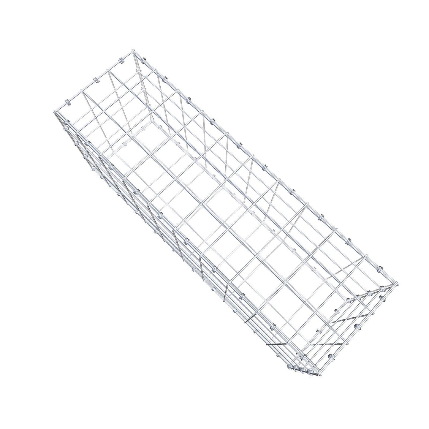 Gabbione 100 cm x 40 cm x 30 cm (L x H x P), maglia 10 x 10 cm, anello a spirale