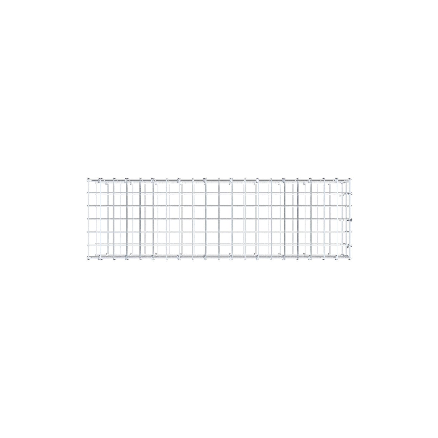 Monteret gabion type 2 100 cm x 20 cm x 30 cm, maskestørrelse 5 cm x 10 cm, C-ring
