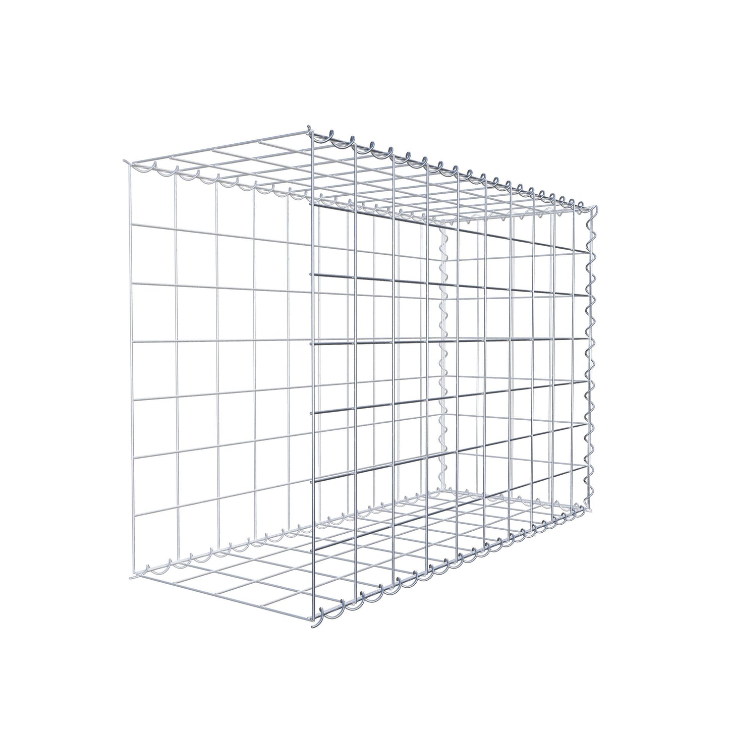 Anbaugabione Typ 2 100 cm x 70 cm x 40 cm (L x H x T), Maschenweite 10 cm x 10 cm, Spirale