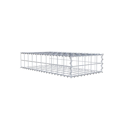 Gabbione aggiuntivo tipo 2 100 cm x 20 cm x 50 cm (L x A x P), maglia 10 cm x 10 cm, spirale