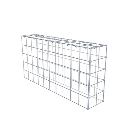 Anbaugabione Typ 4 100 cm x 50 cm x 20 cm (L x H x T), Maschenweite 10 cm x 10 cm, C-Ring