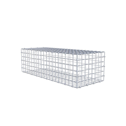 Gabbione 100 cm x 30 cm x 40 cm (L x H x P), maglia 5 x 5 cm, anello a spirale