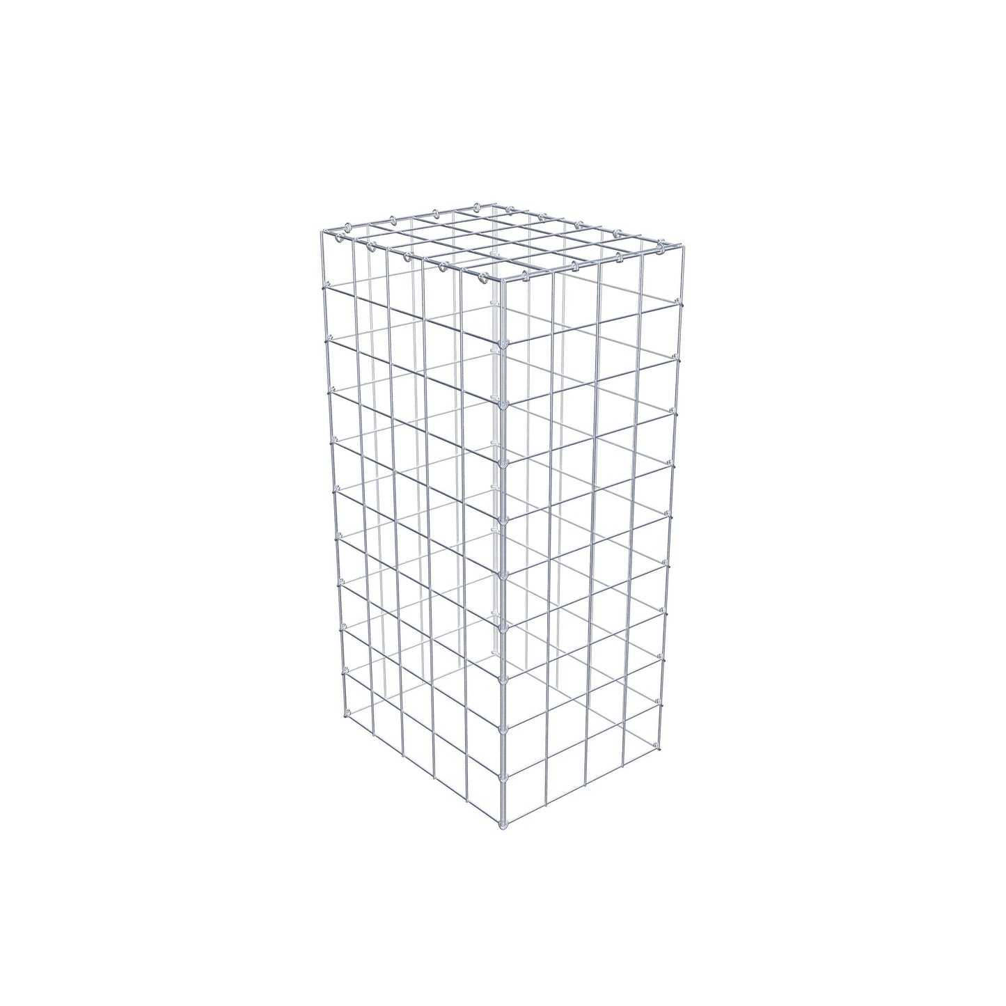 Gavión complementario de tipo 3 100 cm x 50 cm x 40 cm (L x A x P), malla 10 cm x 10 cm, anillo en C