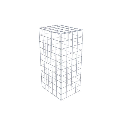 Gavión complementario de tipo 3 100 cm x 50 cm x 40 cm (L x A x P), malla 10 cm x 10 cm, anillo en C