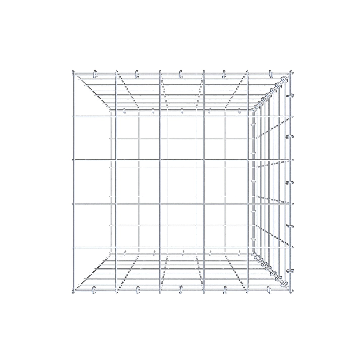 Pile aggiuntivo tipo 2 80 cm x 50 cm x 50 cm (L x H x P), maglia 10 cm x 10 cm, anello a C
