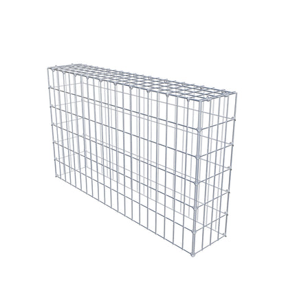 Anbaugabione Typ 3 100 cm x 60 cm x 20 cm (L x H x T), Maschenweite 5 cm x 10 cm, C-Ring