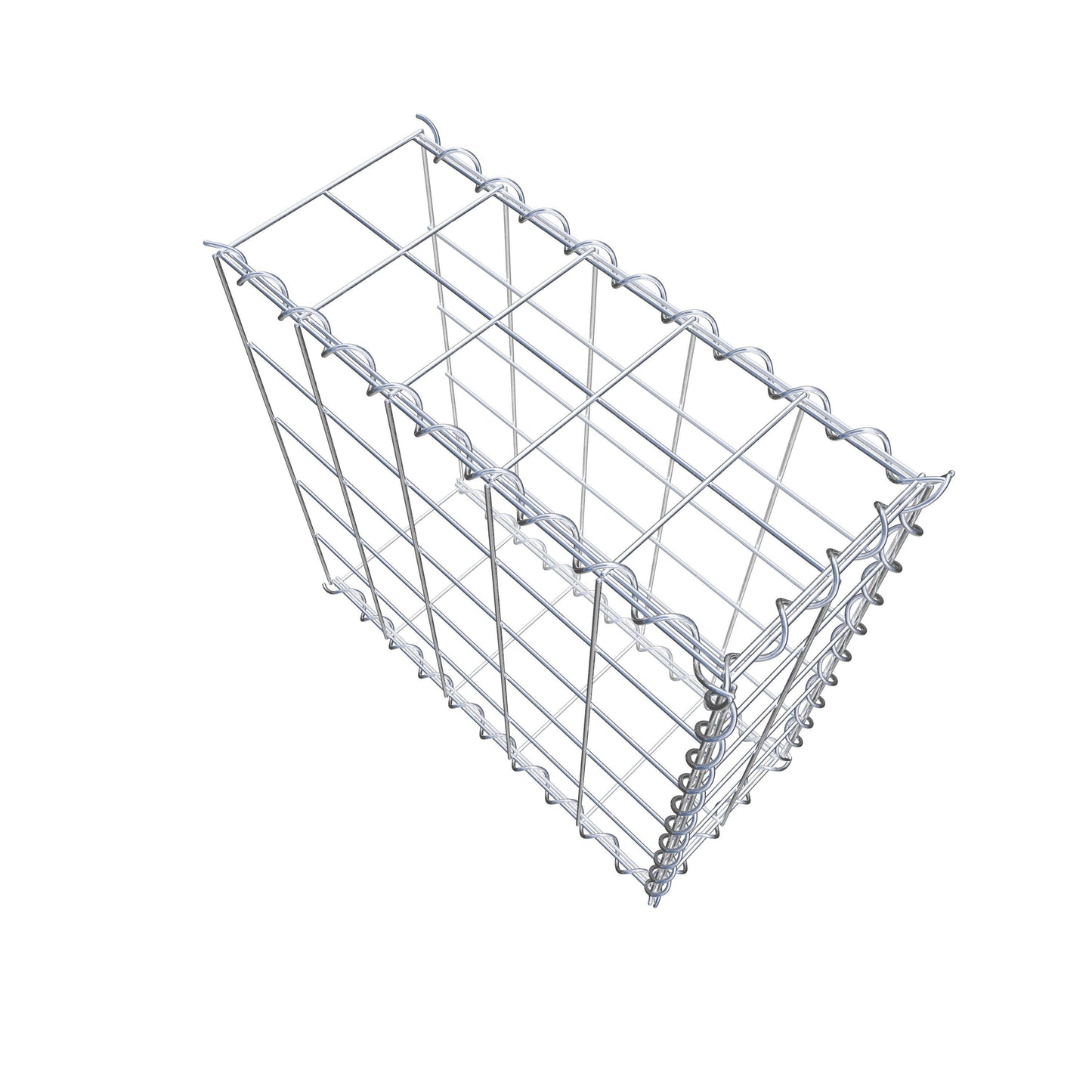 Gabbione aggiuntivo tipo 2 50 cm x 50 cm x 20 cm (L x H x P), dimensione maglia 10 cm x 10 cm, a spirale