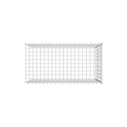 Gabbione aggiuntivo tipo 4 100 cm x 60 cm x 50 cm (L x H x P), dimensione maglia 5 cm x 10 cm, a spirale