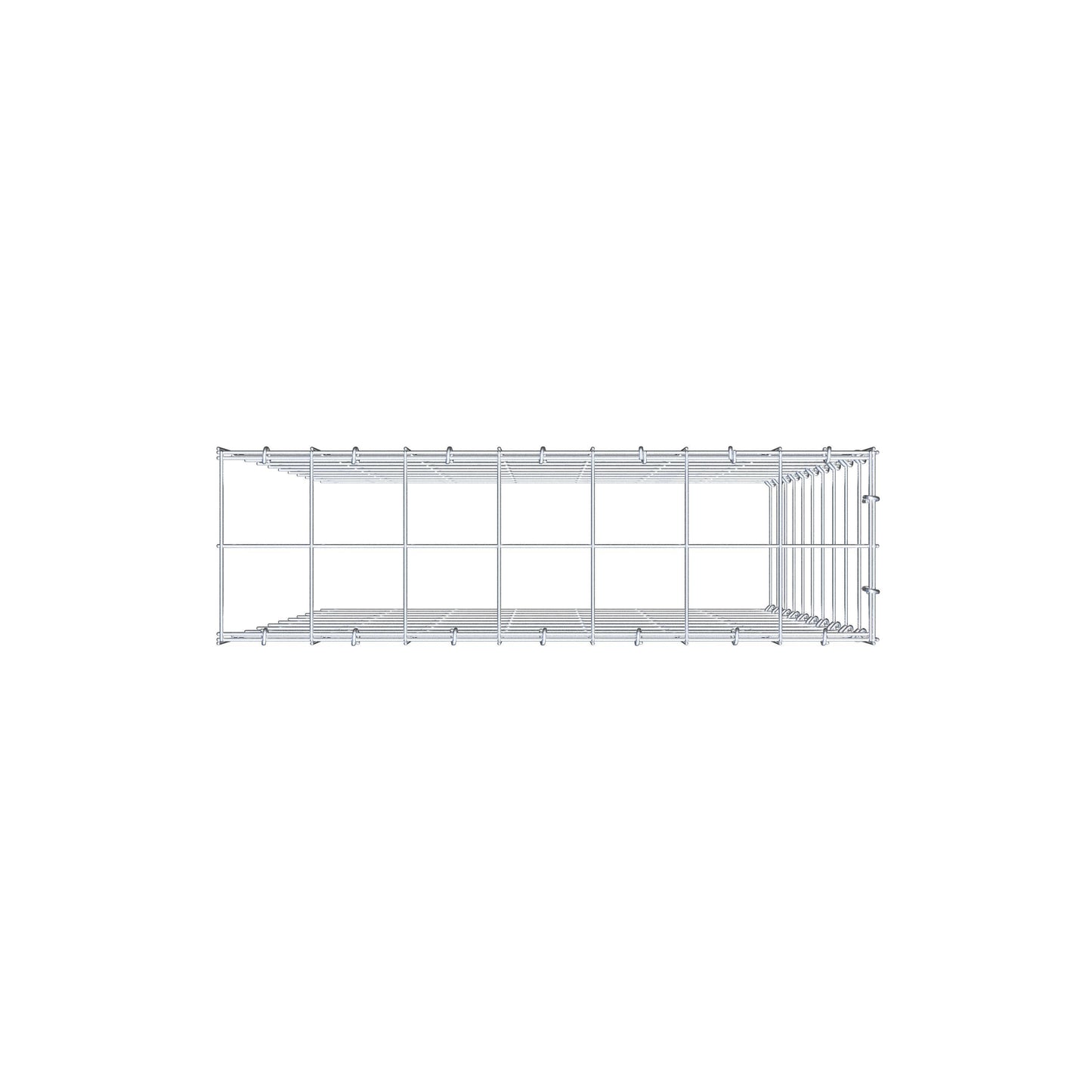 Fourche rapportée type 4 100 cm x 70 cm x 20 cm (L x H x P), mailles 10 cm x 10 cm, anneau C