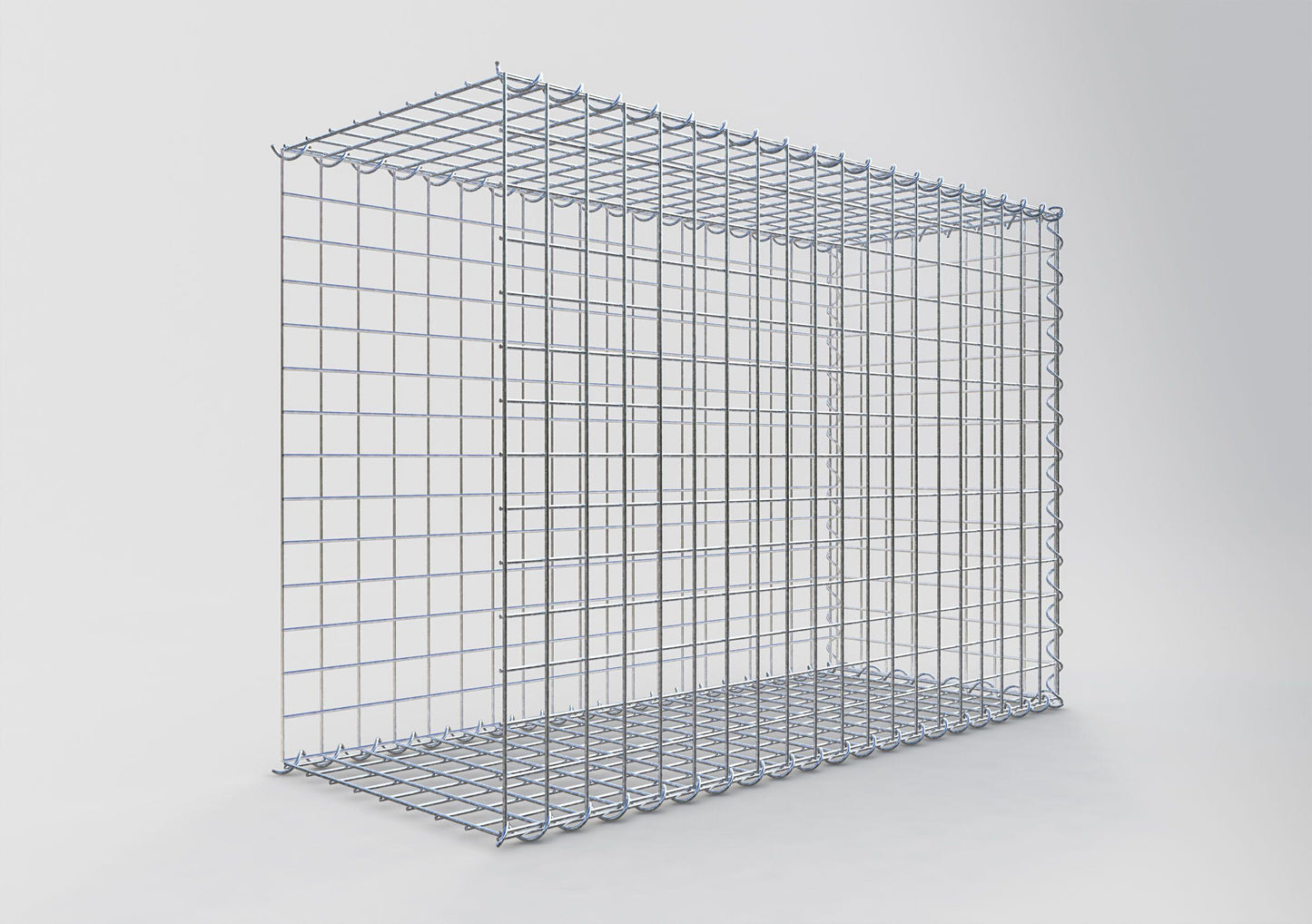 Gabion rapporté type 2 100 cm x 70 cm x 40 cm (L x H x P), mailles 5 cm x 5 cm, spirale