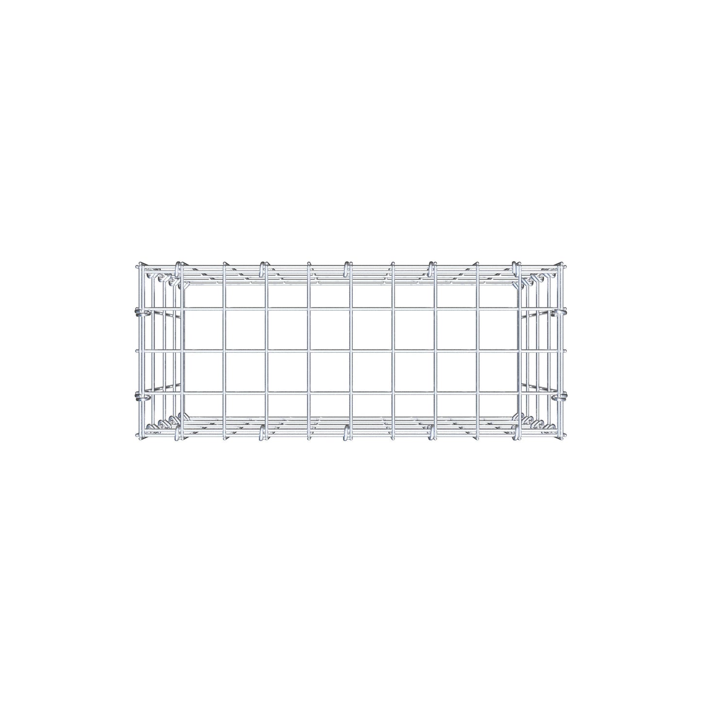 Fourche rapportée type 3 50 cm x 40 cm x 20 cm (L x H x P), mailles 5 cm x 10 cm, anneau C
