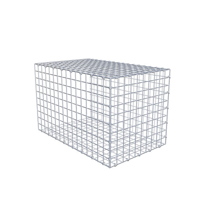 Monteret gabion type 2 80 cm x 50 cm x 50 cm (L x H x D), maskestørrelse 5 cm x 5 cm, C-ring