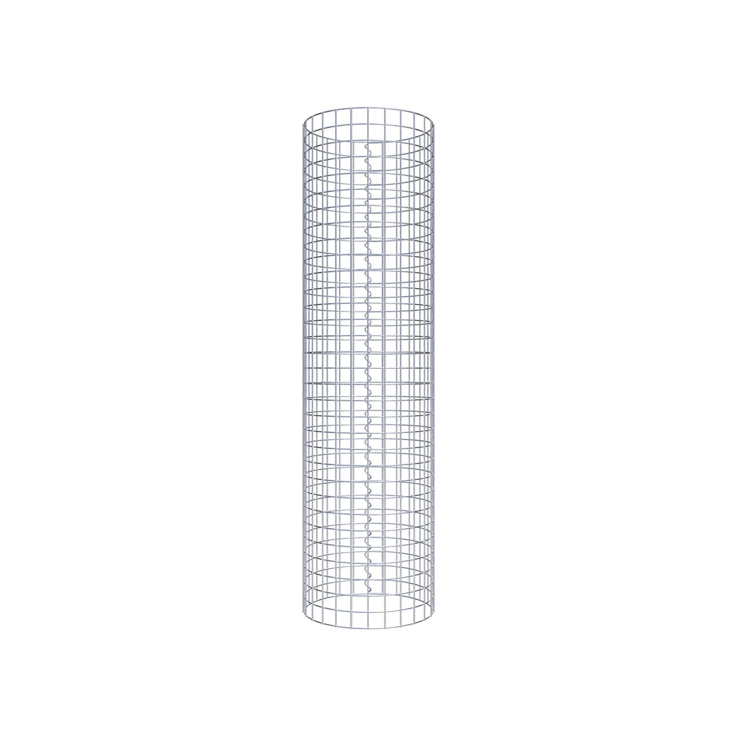 Gabion column around 42 cm diameter, 160 cm height, mesh size 5 cm x 5 cm