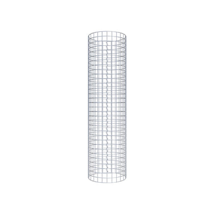 Gabion column around 42 cm diameter, 160 cm height, mesh size 5 cm x 5 cm