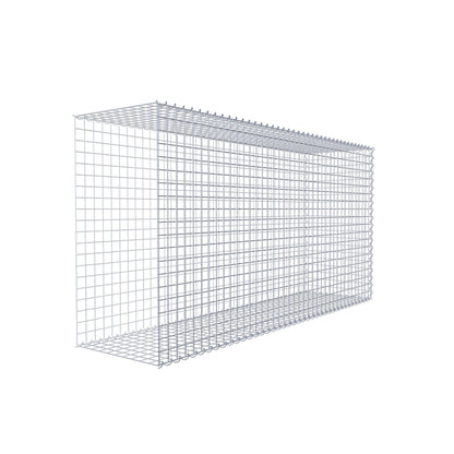 Gabion rapporté type 2 200 cm x 100 cm x 50 cm (L x H x P), mailles 5 cm x 5 cm, spirale