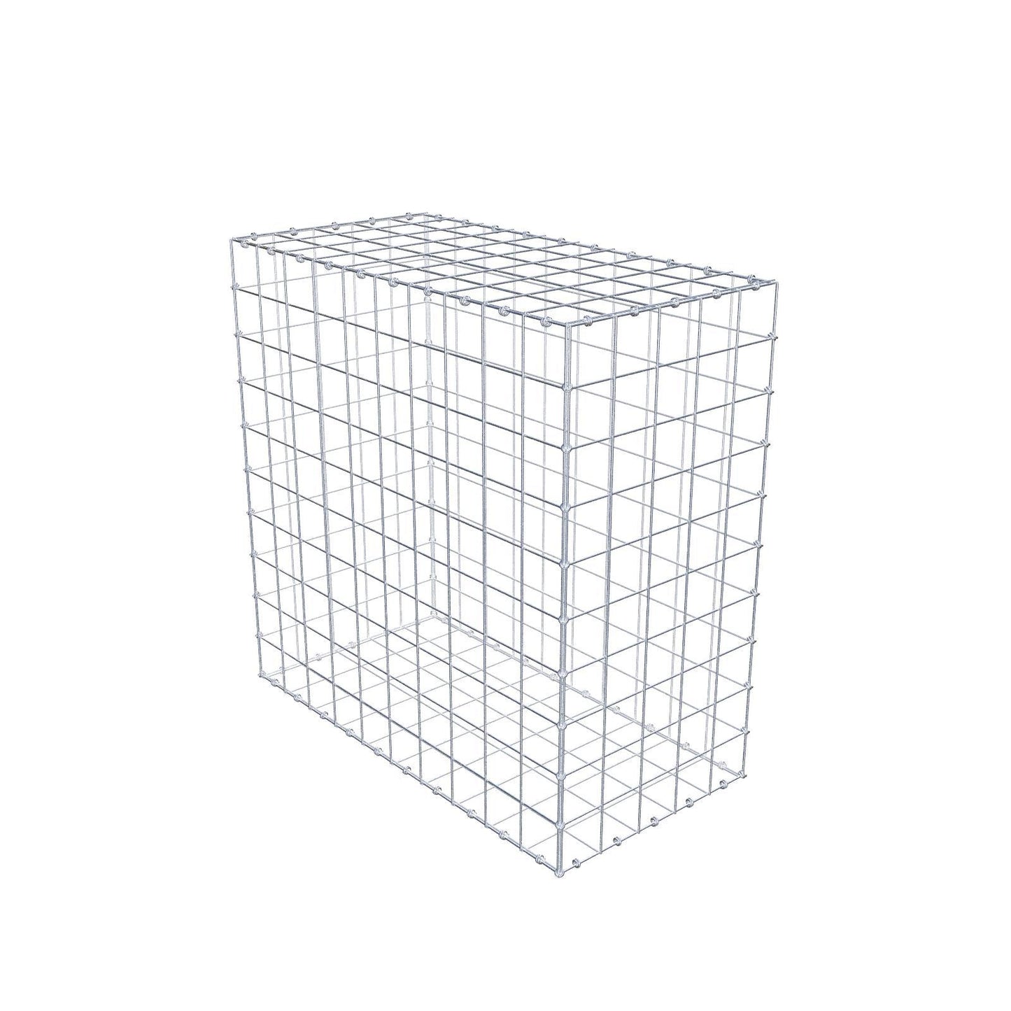 Gabion 100 cm x 100 cm x 50 cm (L x H x D), maskestørrelse 10 x 10 cm, spiralring