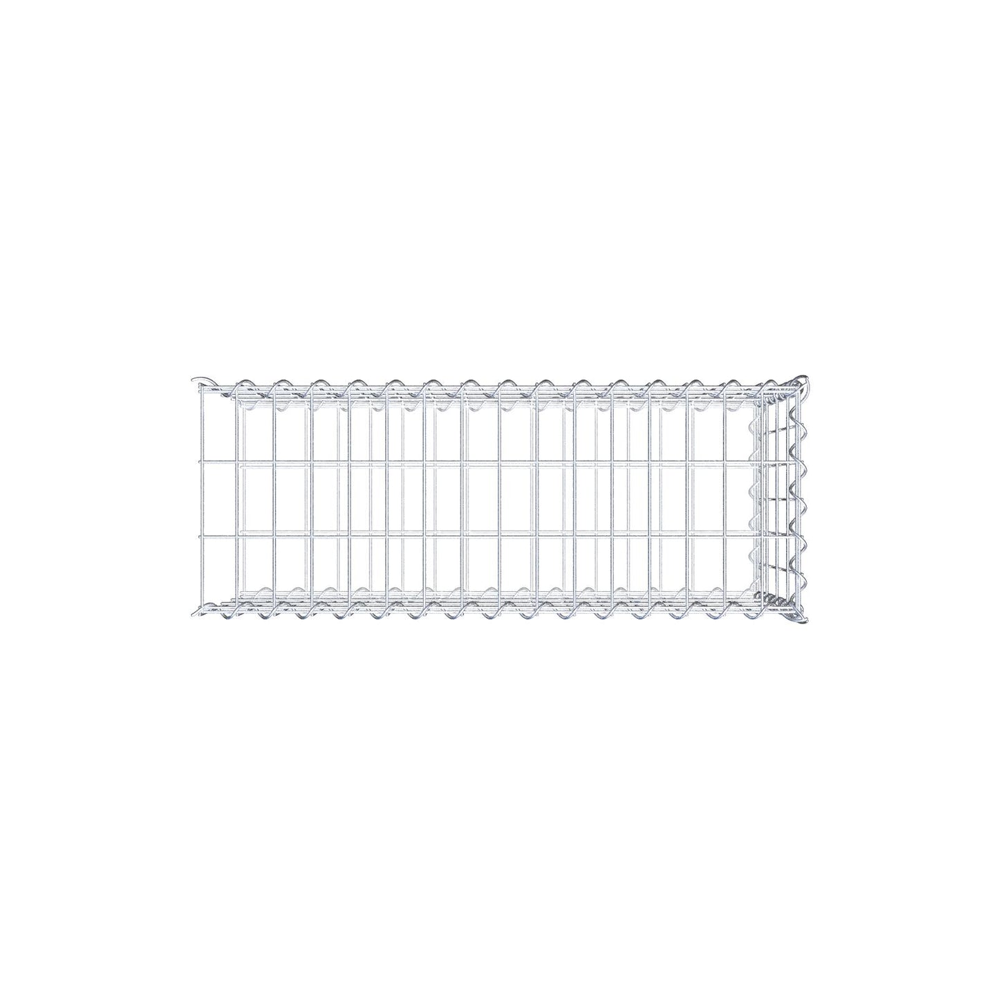 Gabbione aggiuntivo tipo 2 80 cm x 40 cm x 30 cm (L x A x P), maglia 5 cm x 10 cm, spirale