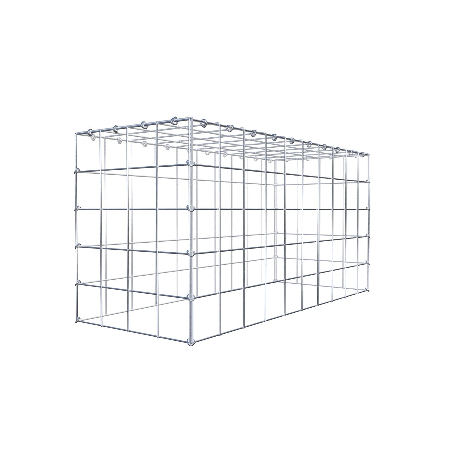 Gavión complementario de tipo 3 100 cm x 50 cm x 40 cm (L x A x P), malla 10 cm x 10 cm, anillo en C