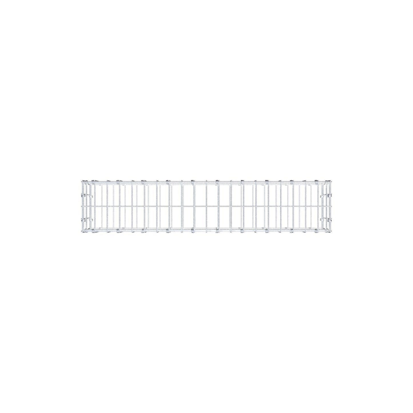 Gabion 100 cm x 20 cm x 20 cm (L x H x D), maskstorlek 5 x 10 cm, spiralring