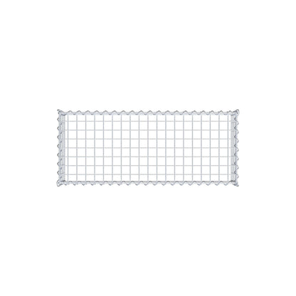 Opvokset gabion type 3 100 cm x 20 cm x 40 cm (L x H x D), maskestørrelse 5 cm x 5 cm, spiral