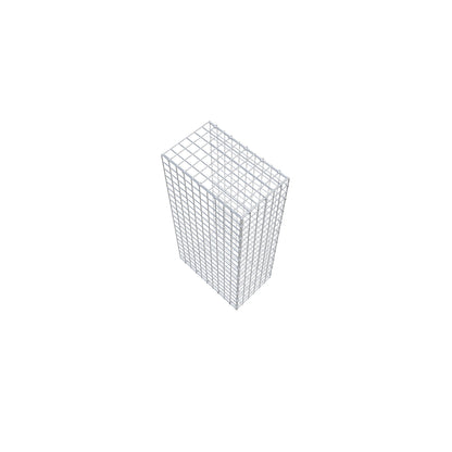 Gavión acoplable tipo 2 100 cm x 50 cm x 30 cm (L x A x P), malla 5 cm x 5 cm, anillo en C