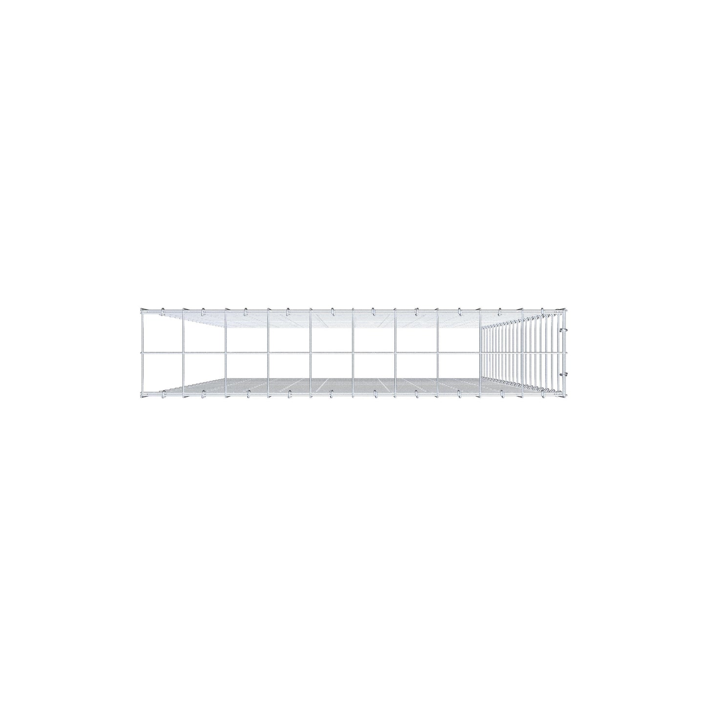 Add-on schanskorf type 4 200 cm x 100 cm x 20 cm (L x H x D), maaswijdte 10 cm x 10 cm, C-ring