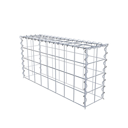 Gabbione aggiuntivo tipo 3 80 cm x 40 cm x 20 cm (L x H x P), maglia 10 cm x 10 cm, spirale