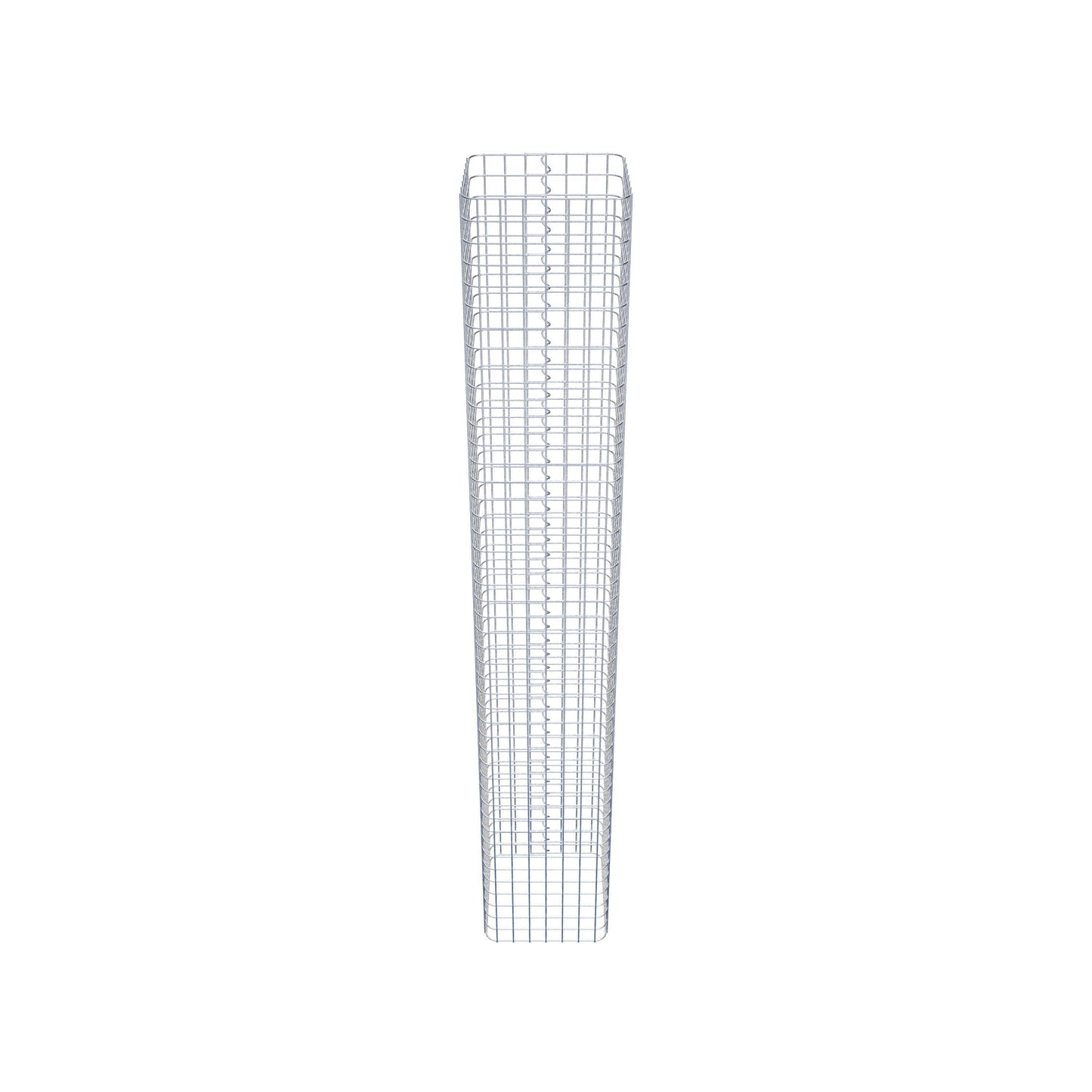 Gabionensäule eckig 37 cm x 37 cm, 230 cm Höhe, MW 5 cm x 5 cm