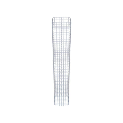 Gabionensäule eckig 37 cm x 37 cm, 230 cm Höhe, MW 5 cm x 5 cm