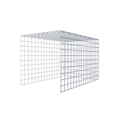 Anbaugabione Typ 4 80 cm x 50 cm x 50 cm (L x H x T), Maschenweite 5 cm x 5 cm, C-Ring
