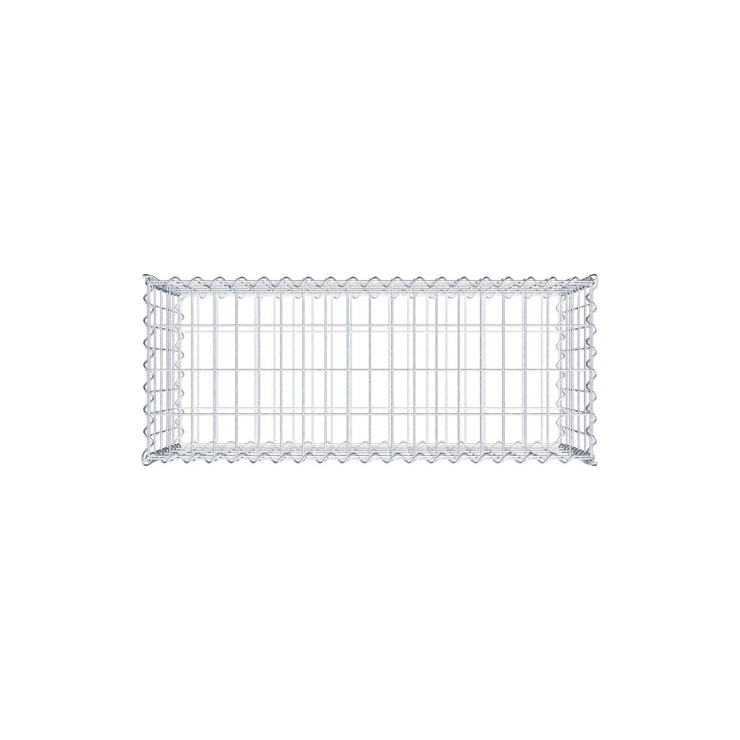 Gabion 100 cm x 50 cm x 40 cm (L x H x P), mailles 5 cm x 10 cm, spirale