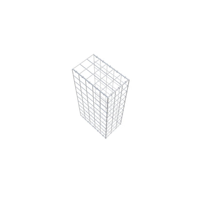 Mounted gabion type 2 100 cm x 50 cm x 30 cm (L x H x D), mesh size 10 cm x 10 cm, C-ring
