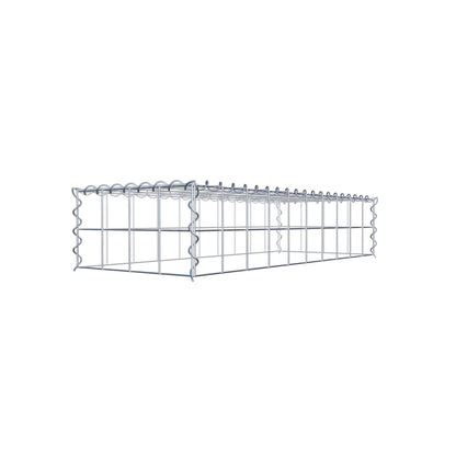 Gabion rapporté type 3 100 cm x 20 cm x 40 cm (L x H x P), mailles 10 cm x 10 cm, spirale