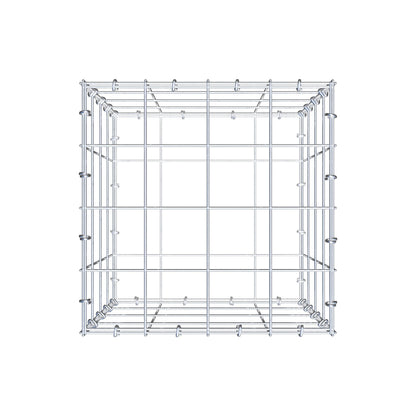 Gabione 40 cm x 40 cm x 40 cm (L x H x T), Maschenweite 10 cm x 10 cm, C-Ring