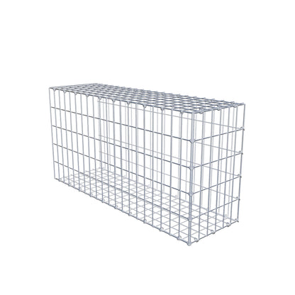 Mounted gabion type 2 100 cm x 50 cm x 30 cm, mesh size 5 cm x 10 cm, C-ring