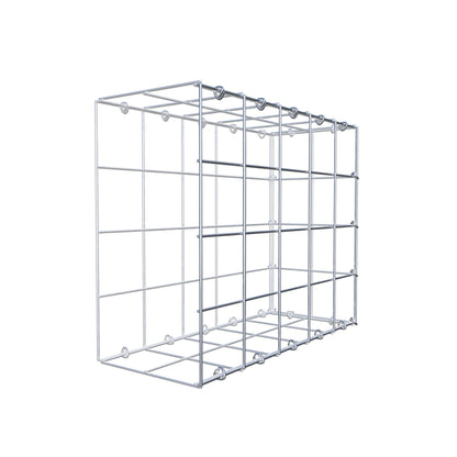Mounted gabion type 2 50 cm x 40 cm x 20 cm (L x H x D), mesh size 10 cm x 10 cm, C-ring