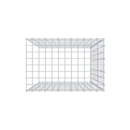 Monteret gabion type 4 100 cm x 60 cm x 40 cm (L x H x D), maskestørrelse 5 cm x 10 cm, C-ring