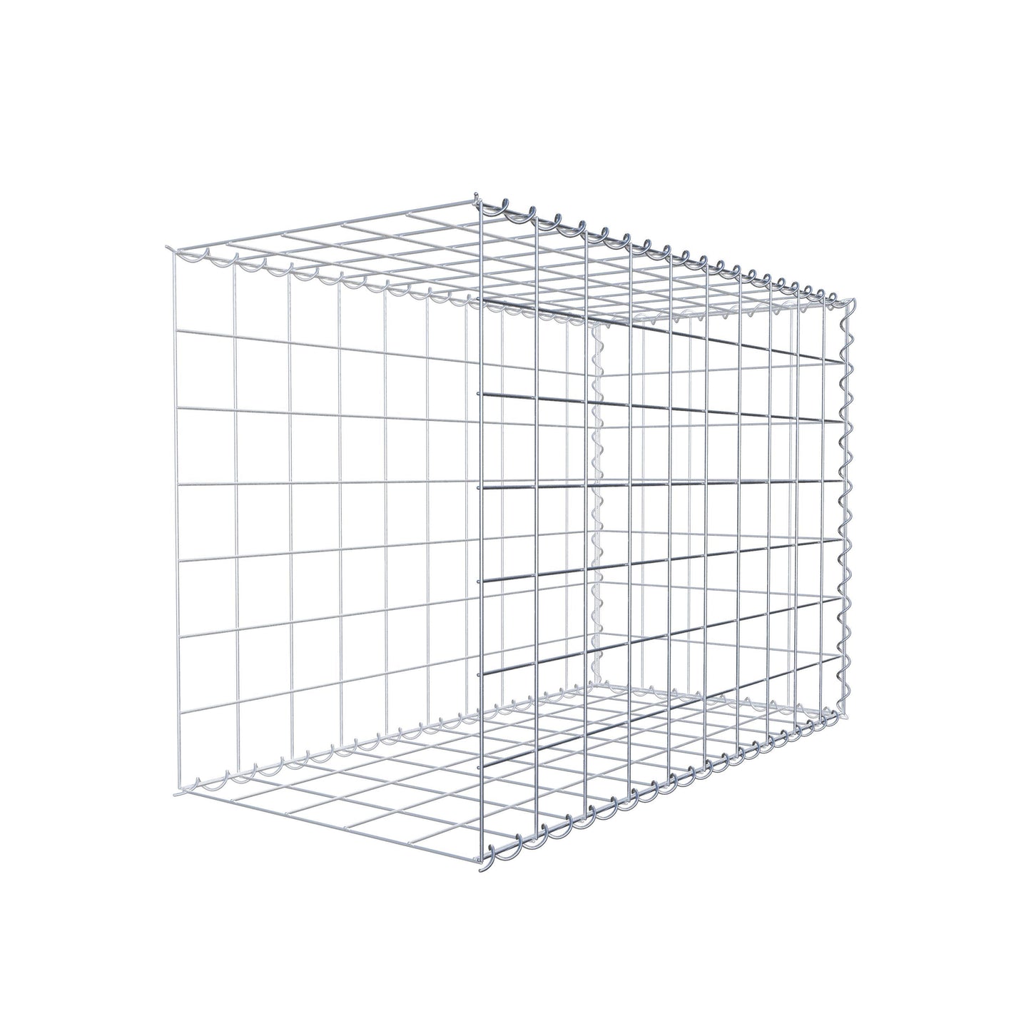 Anbaugabione Typ 2 100 cm x 70 cm x 50 cm (L x H x T), Maschenweite 10 cm x 10 cm, Spirale