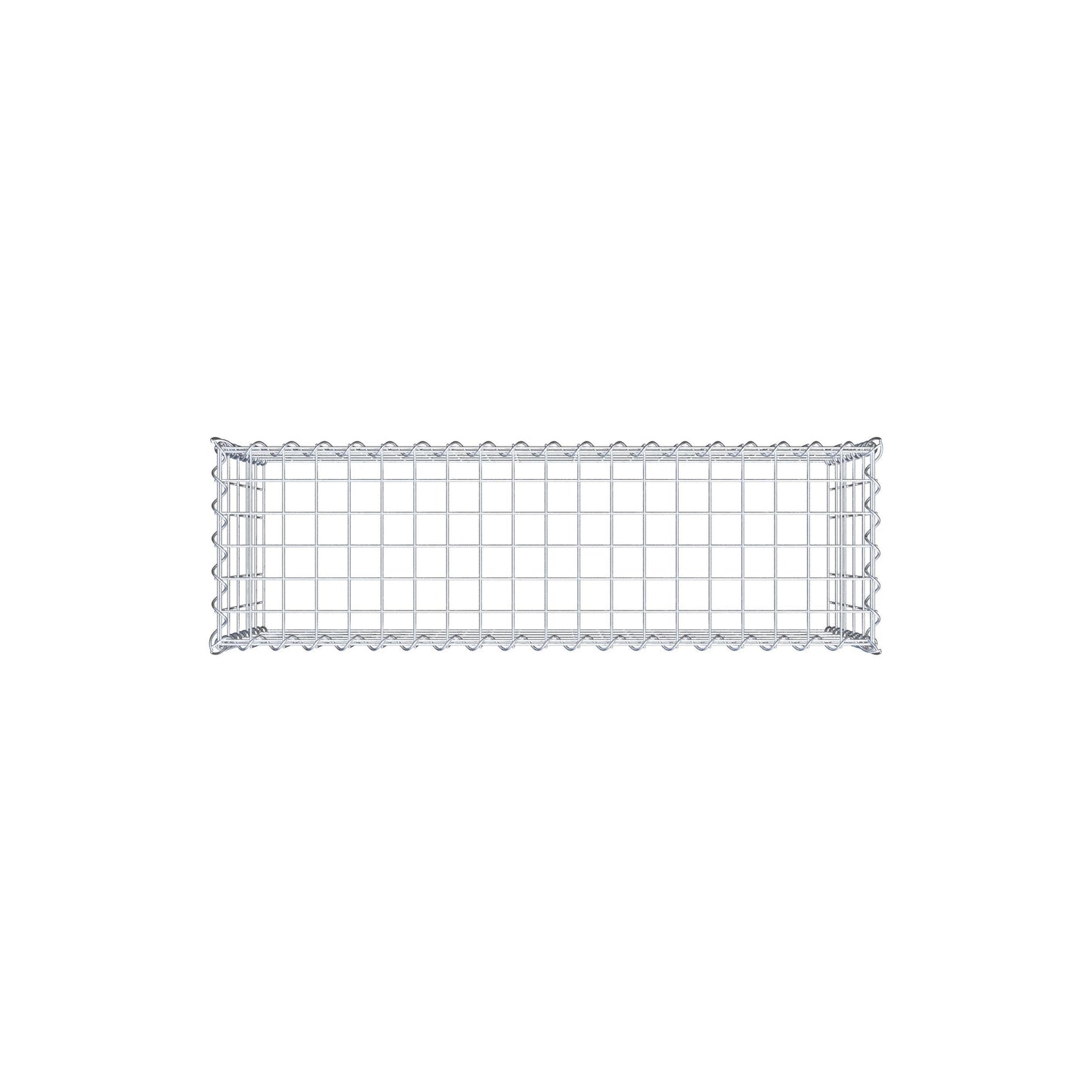 Aangegroeide schanskorf type 3 100 cm x 50 cm x 30 cm (L x H x D), maaswijdte 5 cm x 10 cm, spiraal