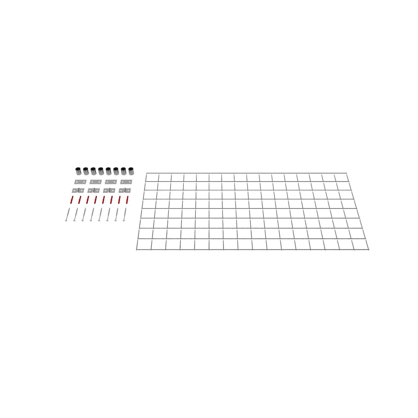 Decorative trellis / trellis (including mounting material) mesh size 5 x 5 cm