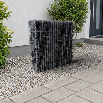 Gabione 100 cm x 100 cm x 30 cm (L x H x T), Maschenweite 5 cm x 10 cm, Spirale