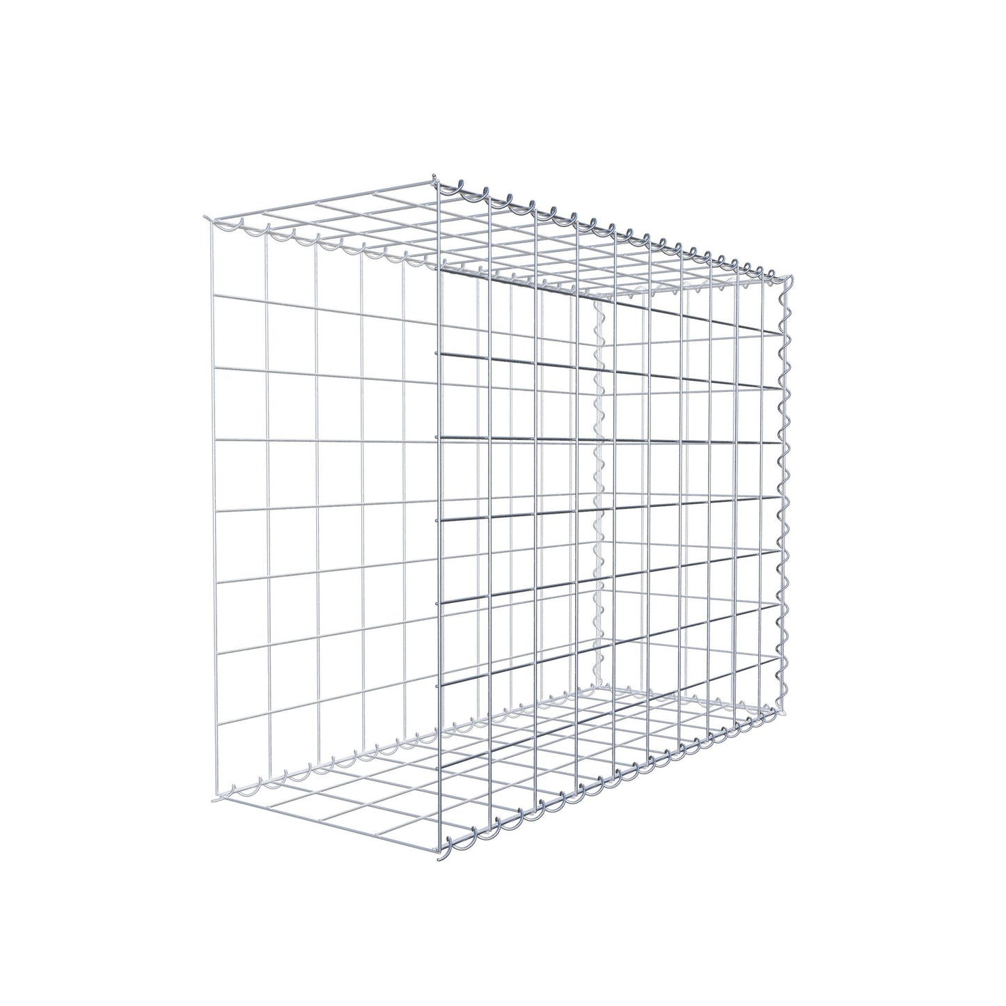 Grown-on gabion type 2 100 cm x 80 cm x 40 cm (L x H x D), mesh size 10 cm x 10 cm, spiral