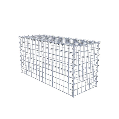 Grown-on gabion type 3 80 cm x 40 cm x 30 cm (L x H x D), mesh size 5 cm x 5 cm, spiral