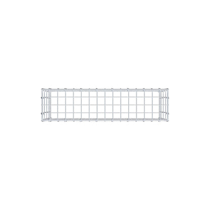 Mounted gabion type 3 80 cm x 40 cm x 20 cm (L x H x D), mesh size 5 cm x 10 cm, C-ring