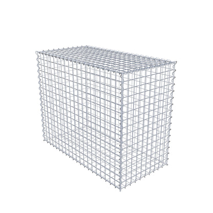 Gabione 100 cm x 80 cm x 50 cm (L x H x T), Maschenweite 5 cm x 5 cm, Spirale