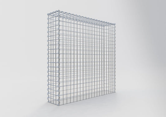 Gabbione aggiuntivo tipo 3 100 cm x 100 cm x 20 cm (L x H x P), dimensione maglia 5 cm x 5 cm, a spirale