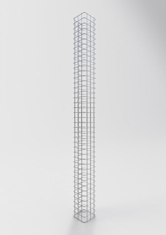 Columna de gaviones cuadrada 17 cm x 17 cm, 200 cm de altura, MW 5 cm x 5 cm